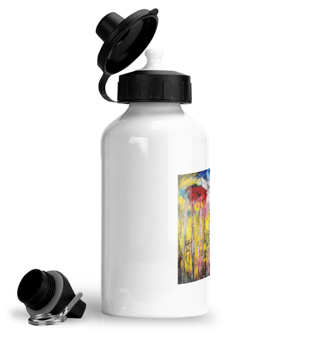 Where Earth Holds the Light | Original Art Bidon Sport Din Aluminiu Cu Carabina