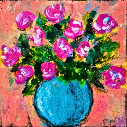 Blue Vase_Original Art