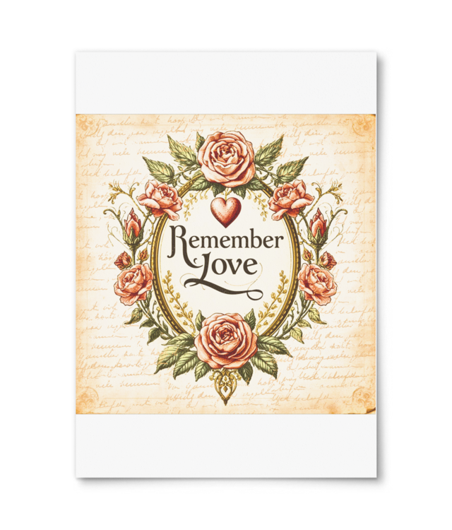 Remember Love | Design Digital Photo Matt Fibre 200 | A4 Portrait