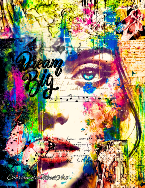 Fall Madly in Love With Your Dreams | Mixed Media Art