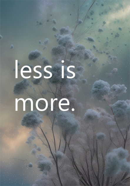 Tablou LessIsMore