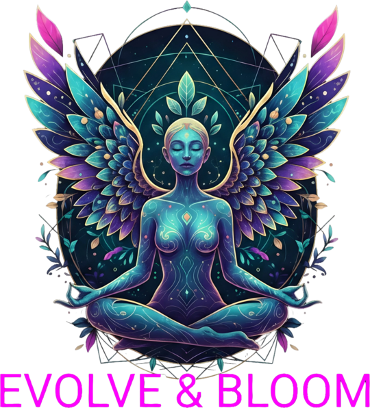 Evolve & Bloom - Ilustrație Meditație și Renaștere