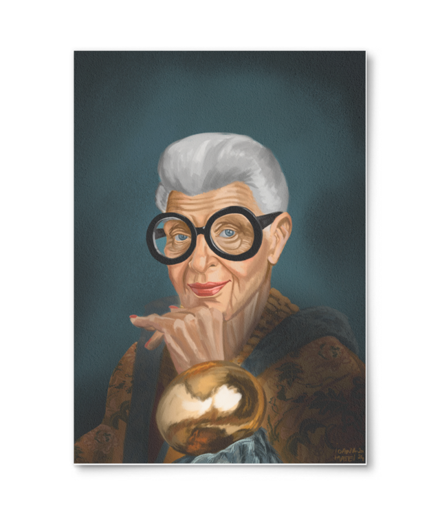 Iris Apfel Photo Matt Fibre 200 | A4 Portrait