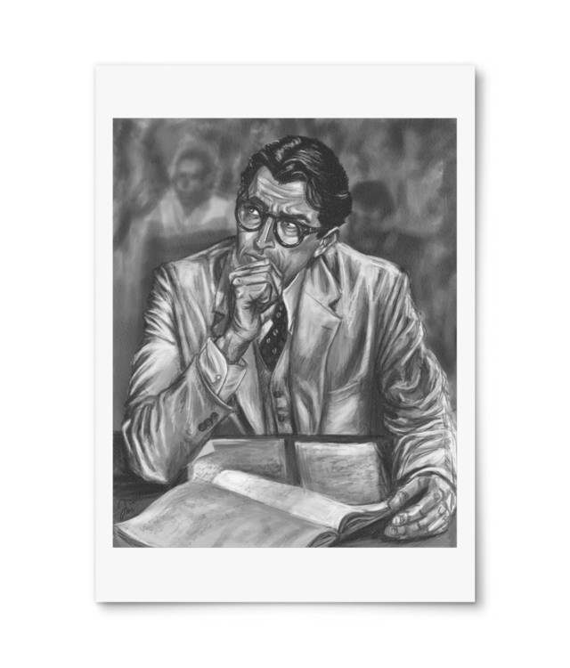 Gregory Peck illustration Photo Matt Fibre 200 | A4 Portrait