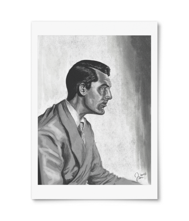 Cary Grant illustration Photo Matt Fibre 200 | A4 Portrait