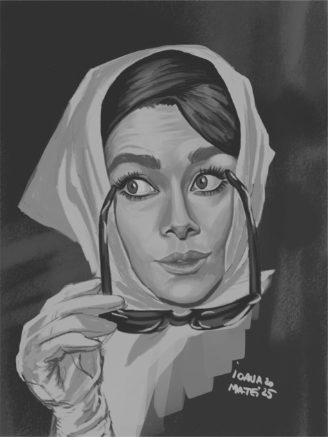 Audrey Hepburn illustration