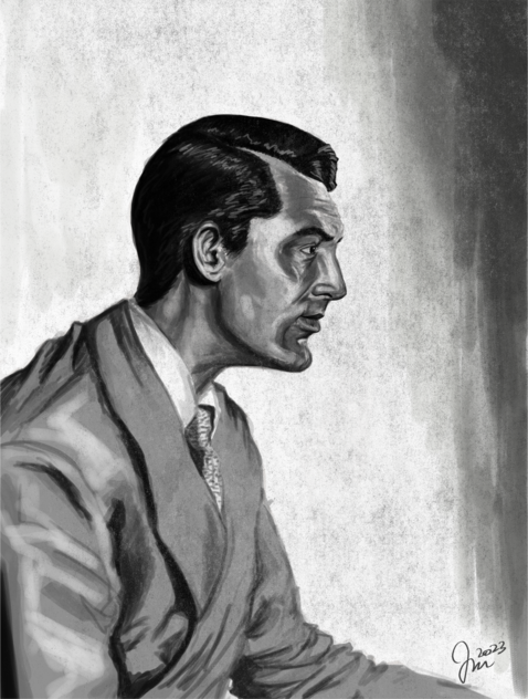 Cary Grant illustration