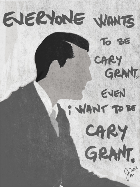 Cary Grant silhouette