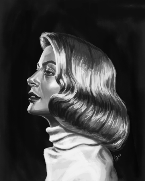 Grace Kelly illustration