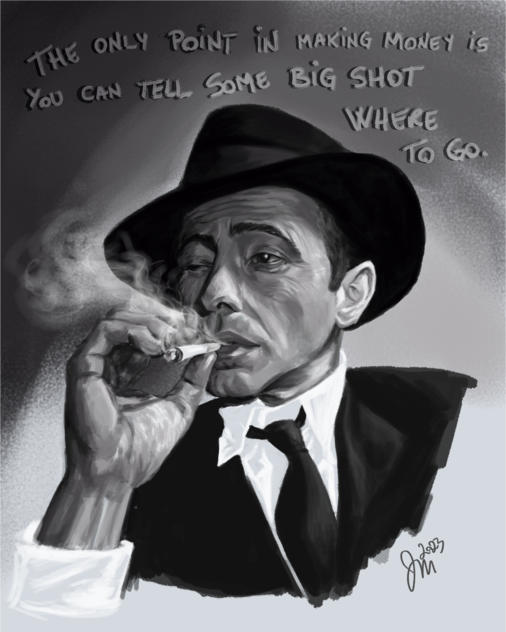 Humphrey Bogart illustration