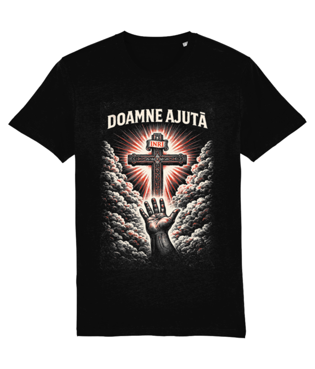 Doamne Ajuta Cruce INRI Tricou Religios