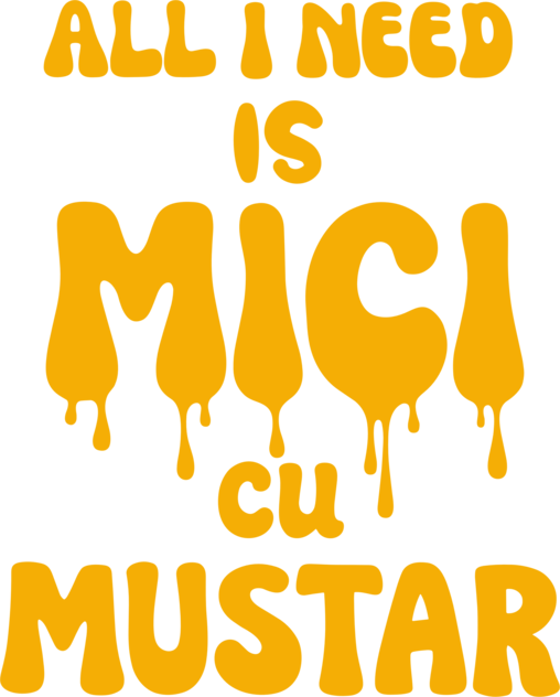 All I Need Is Mici Cu Mustar Tricou Funny Romanian BBQ T Shirt