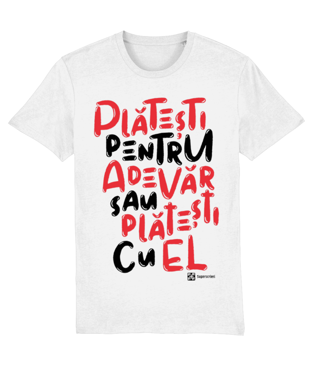 Plătești pe alb