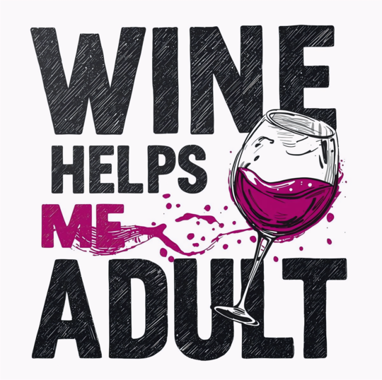 Wine helps me adult