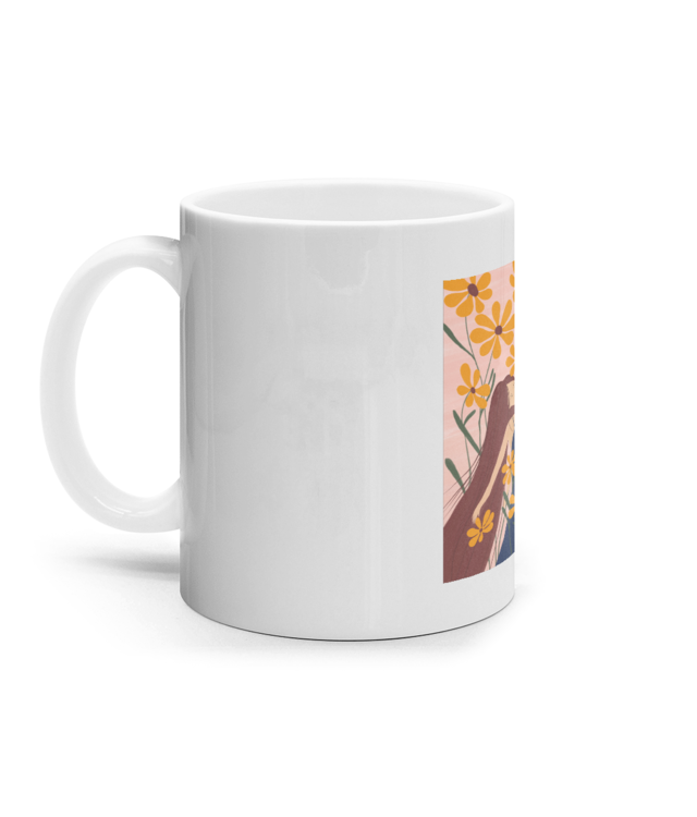 Woman Among Flowers Cana Ceramica Alba