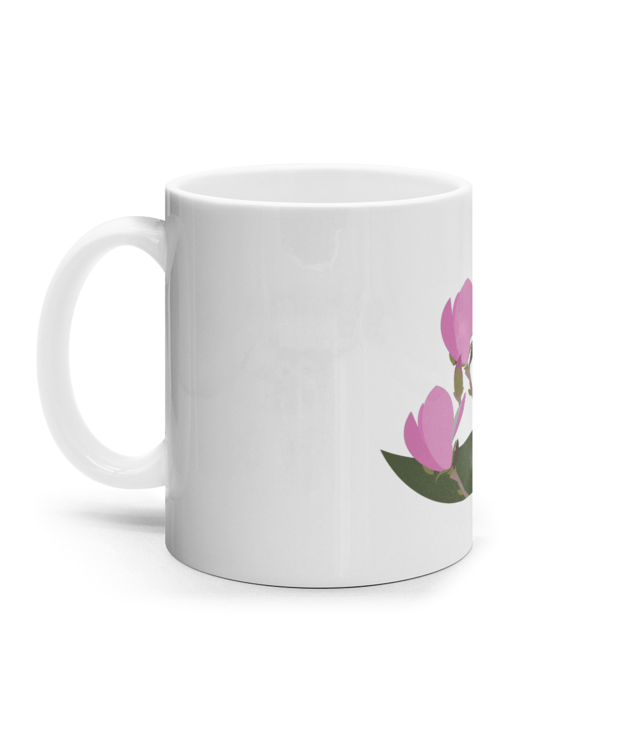 Dăruiește o floare - Magnolie Cana Ceramica Alba