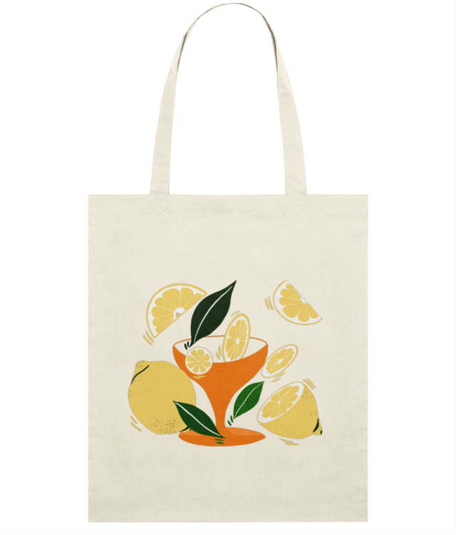 Limoncello Splash Light Tote Bag