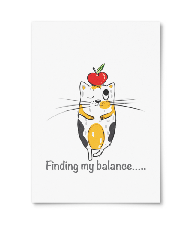 Finding my balance, cat yoga Photo Matt Fibre 200 | A4 Portrait