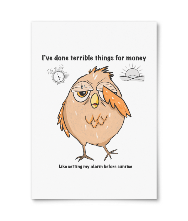 I’ve done horrible things for money  William Turner | A4 Portrait