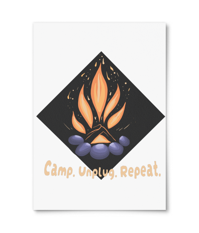 Camp.Unplug.Repeat. William Turner | A4 Portrait