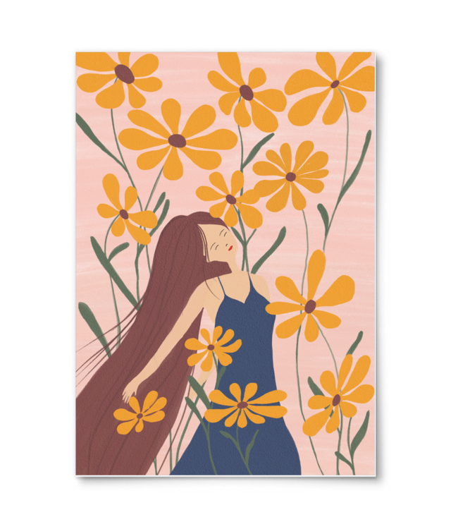 Woman Among Flowers William Turner | A4 Portrait