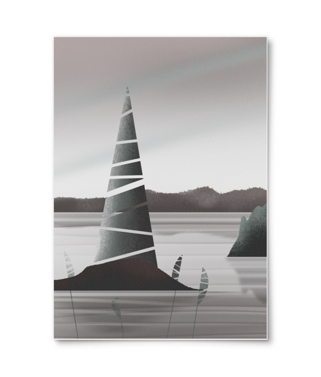 Pacific Coast Landscape  William Turner | A4 Portrait