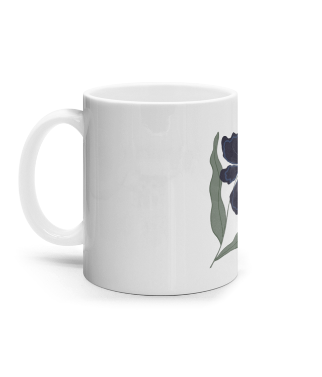 Minimal flower illustration Cana Ceramica Alba