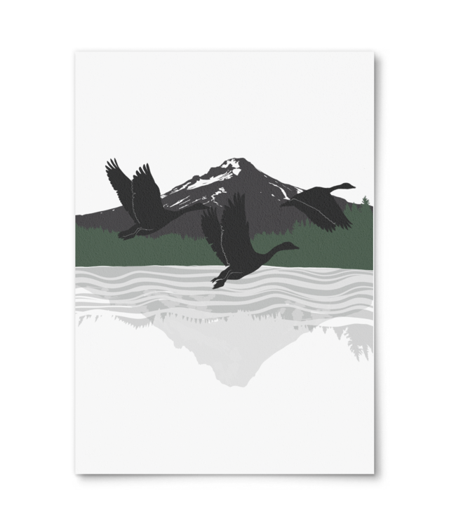     Gâște Sălbatice din Pacific Northwest William Turner | A4 Portrait