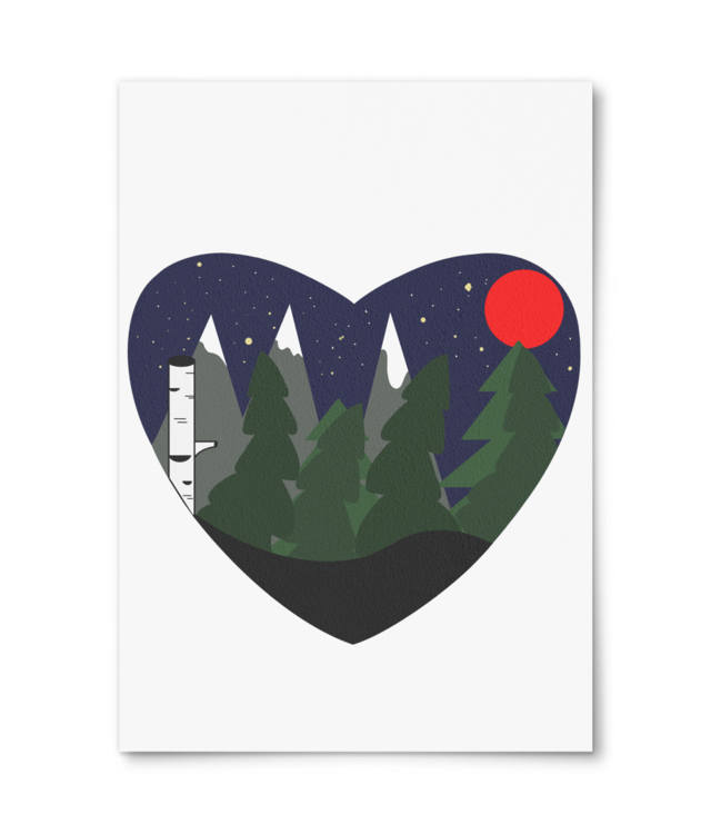 What I LOVE - clear sky and big moon William Turner | A4 Portrait