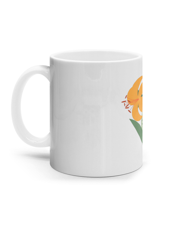 Daruieste o floare - Crin Cana Ceramica Alba