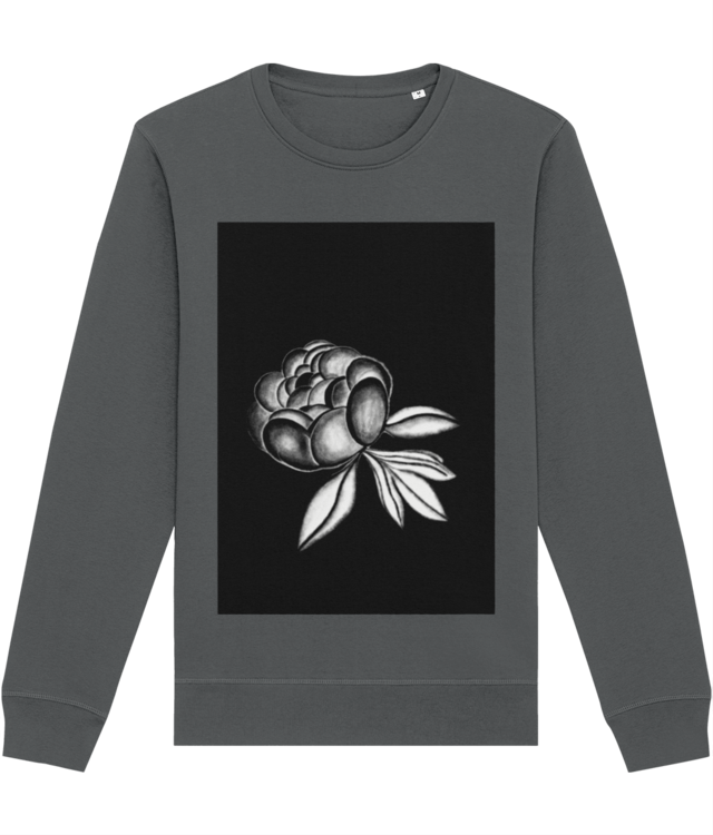 Peony pencil drawn  Roller