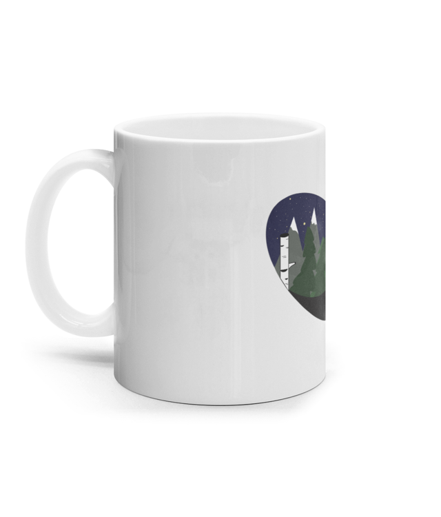 What I LOVE - clear sky and big moon Cana Ceramica Alba