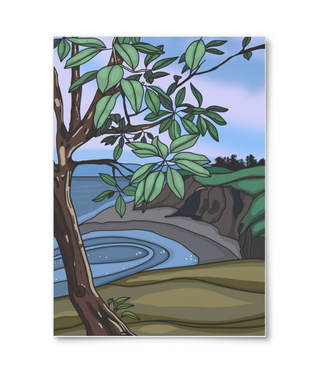 Coastal tree  Giclée Fine Art - Portrait | William Turner