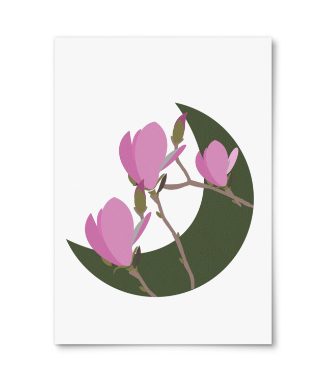 Dăruiește o floare - Magnolie William Turner | A4 Portrait