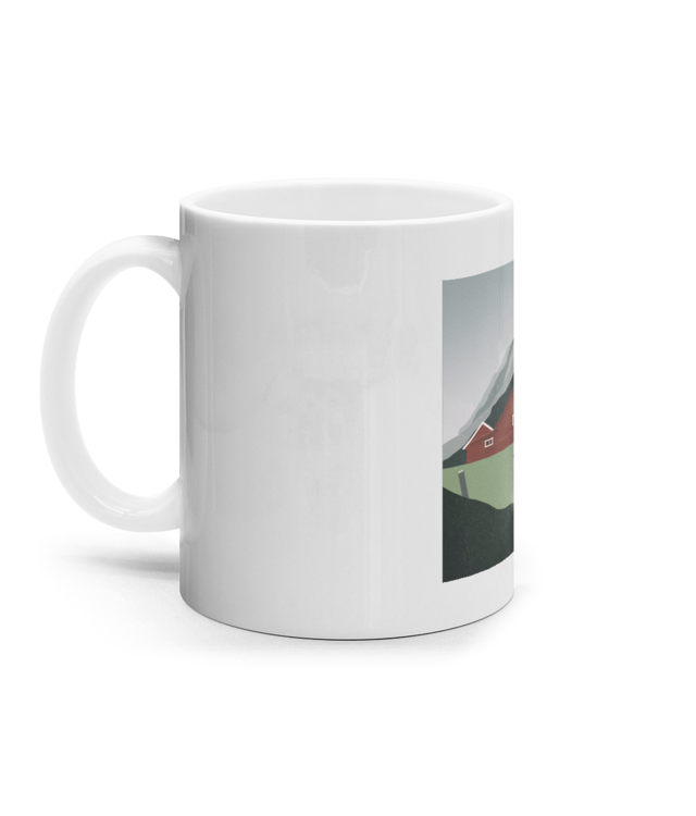 Cabana roșie Cana Ceramica Alba