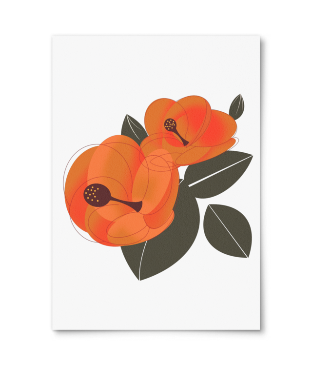 Daruieste o floare - Hibiscus William Turner | A4 Portrait