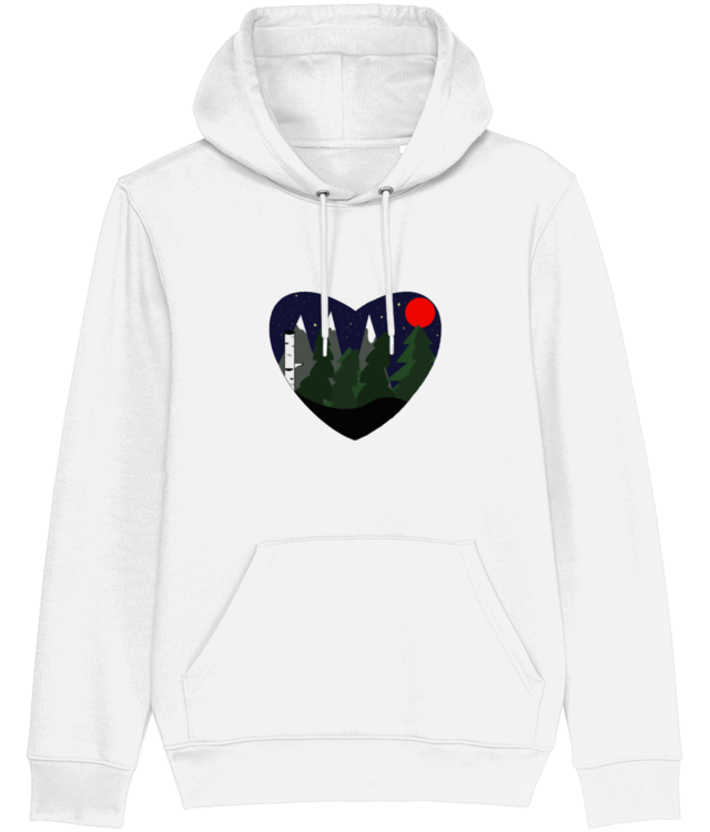 What I LOVE - clear sky and big moon Hanorac Unisex Premium | Cruiser 2.0