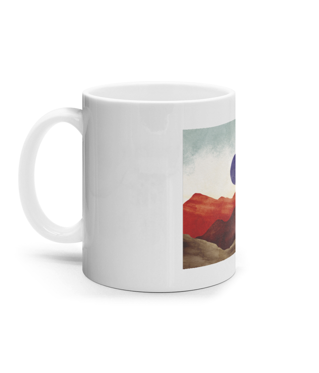 Moon and mountains retro Cana Ceramica Alba