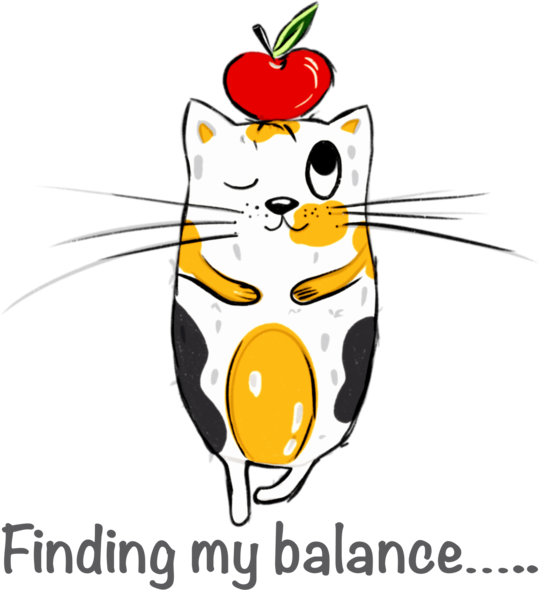 Finding my balance, cat yoga
