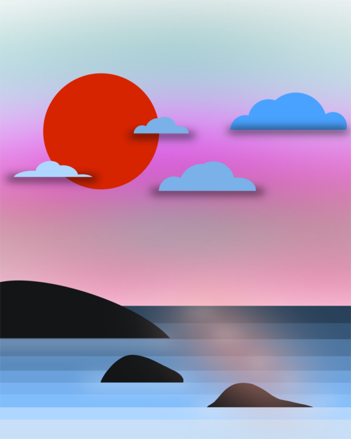 Pacific coast sunset