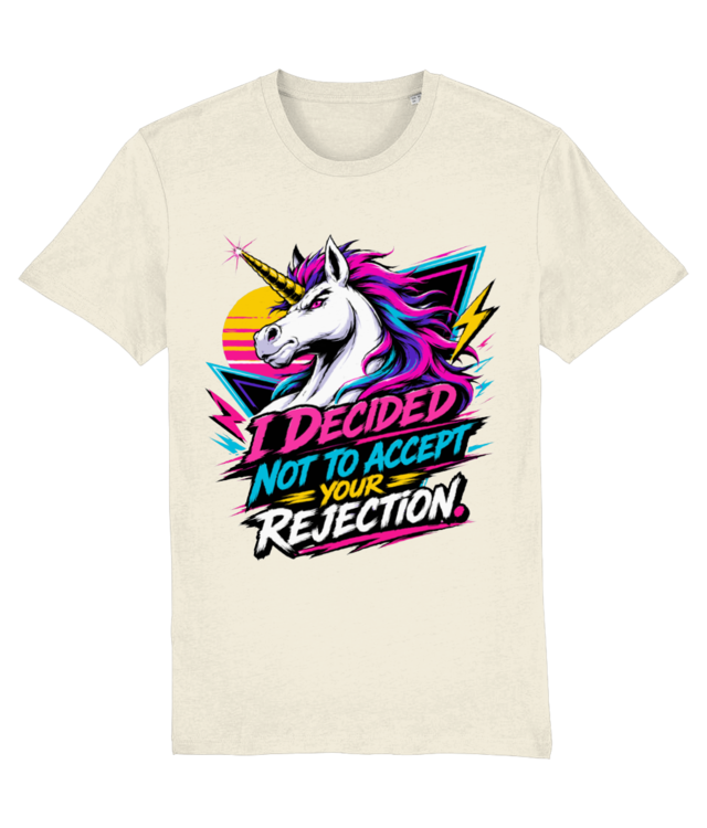 Rejection Survivor Unicorn Retro Vaporwave Tee Funny Motivational Graphic Creator 2.0