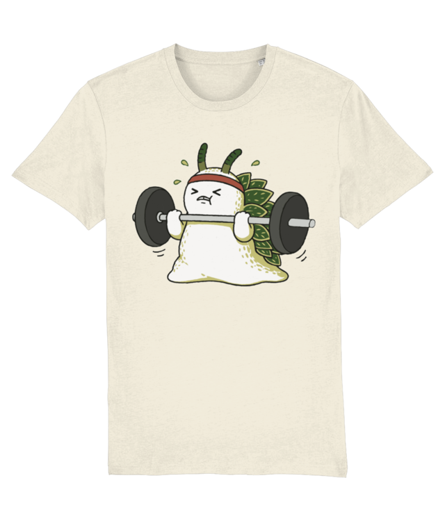 Funny Weightlifting Leaf Sheep Sea Slug Cartoon Cute Gym Ocean Creator 2.0