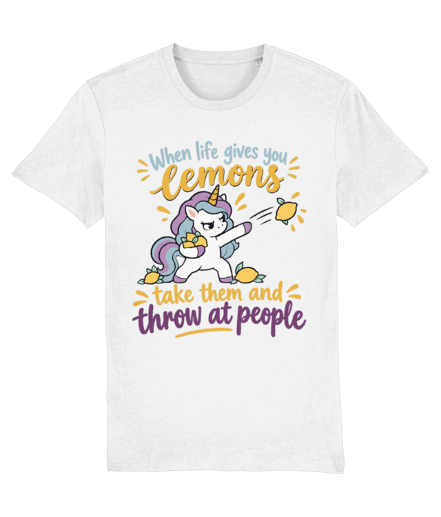 Funny Unicorn When Life Gives You Lemons Sarcastic Humor Creator 2.0