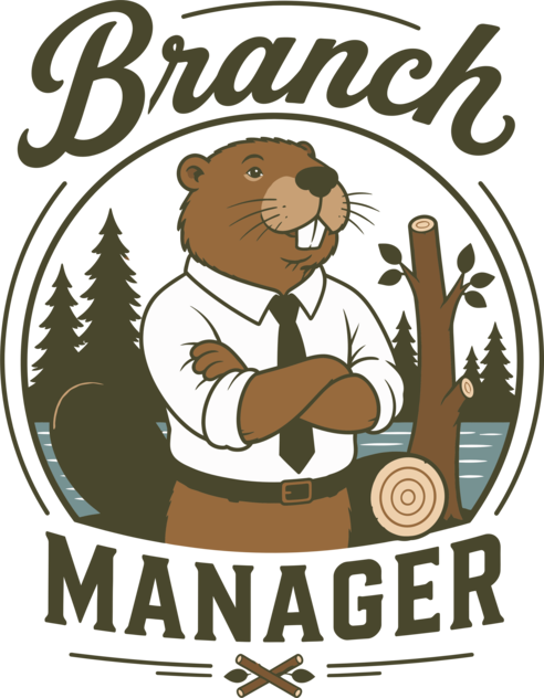 Branch Manager Beaver Office Work Corporate Manager Humor