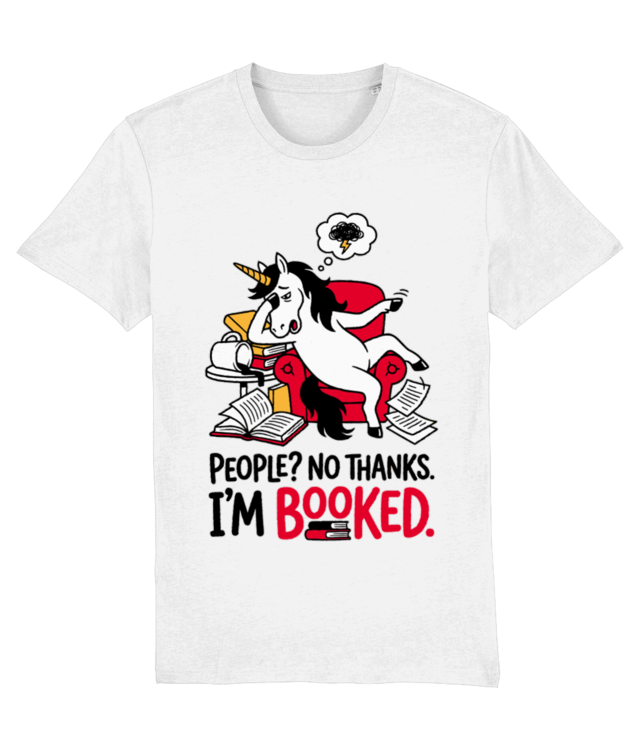 Introverted Unicorn People No Thanks I'm Booked Book Lover Creator 2.0