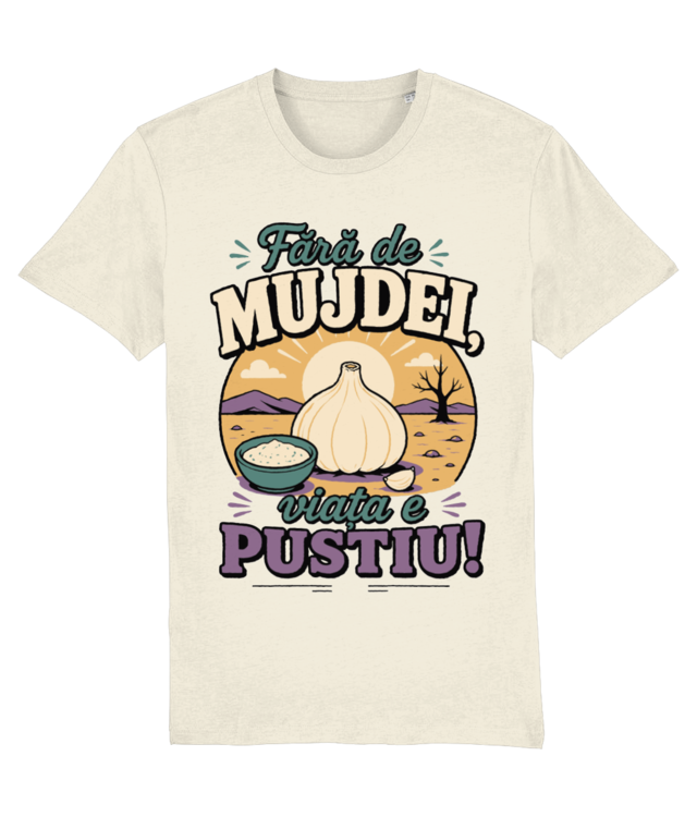 Fără de Mujdei, Viața e Pustiu! Funny Romanian Garlic Sauce Quote Illustration Creator 2.0