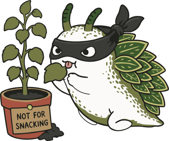 Funny Leaf Sheep Sea Slug Plant Thief Cartoon Cute Garden Ocean Animal