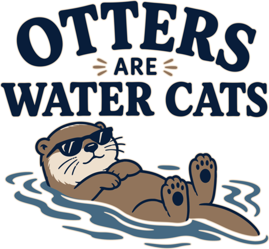 Funny Otter Lover Design for Animal Lovers and Wildlife Fans
