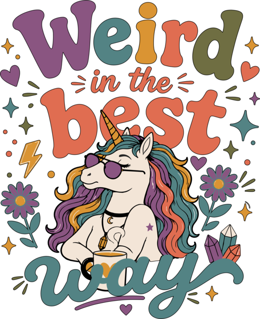 Funny Unicorn Quote Weird In The Best Way Magical Unicorn Humor