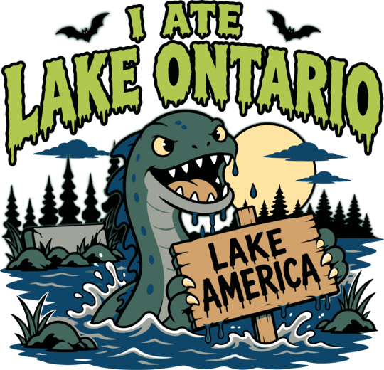 I Ate Lake Ontario Halloween Lake Monsters Funny